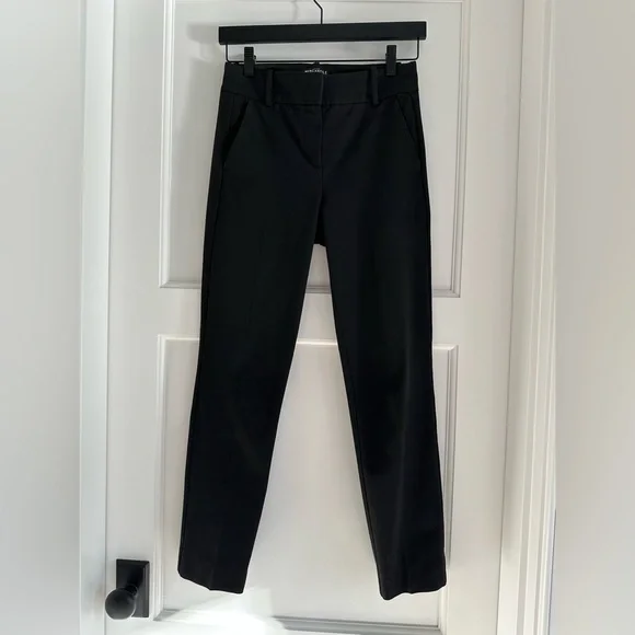 J Crew Mercantile Slim-fit full-length trouser pants black size 0 - Picture 6 of 10